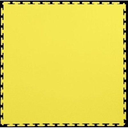 LOCK-TILE Lock-TileÂ PVC Floor Tiles, , 19.5x19.5", Textured, Yellow SM007